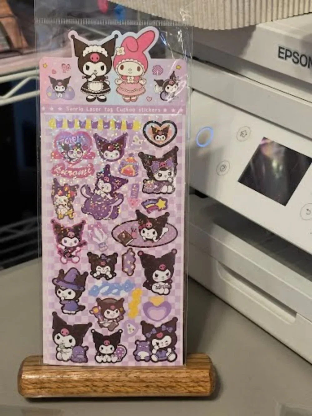 STK-2531 Kuromi Laser Sticker Sheet